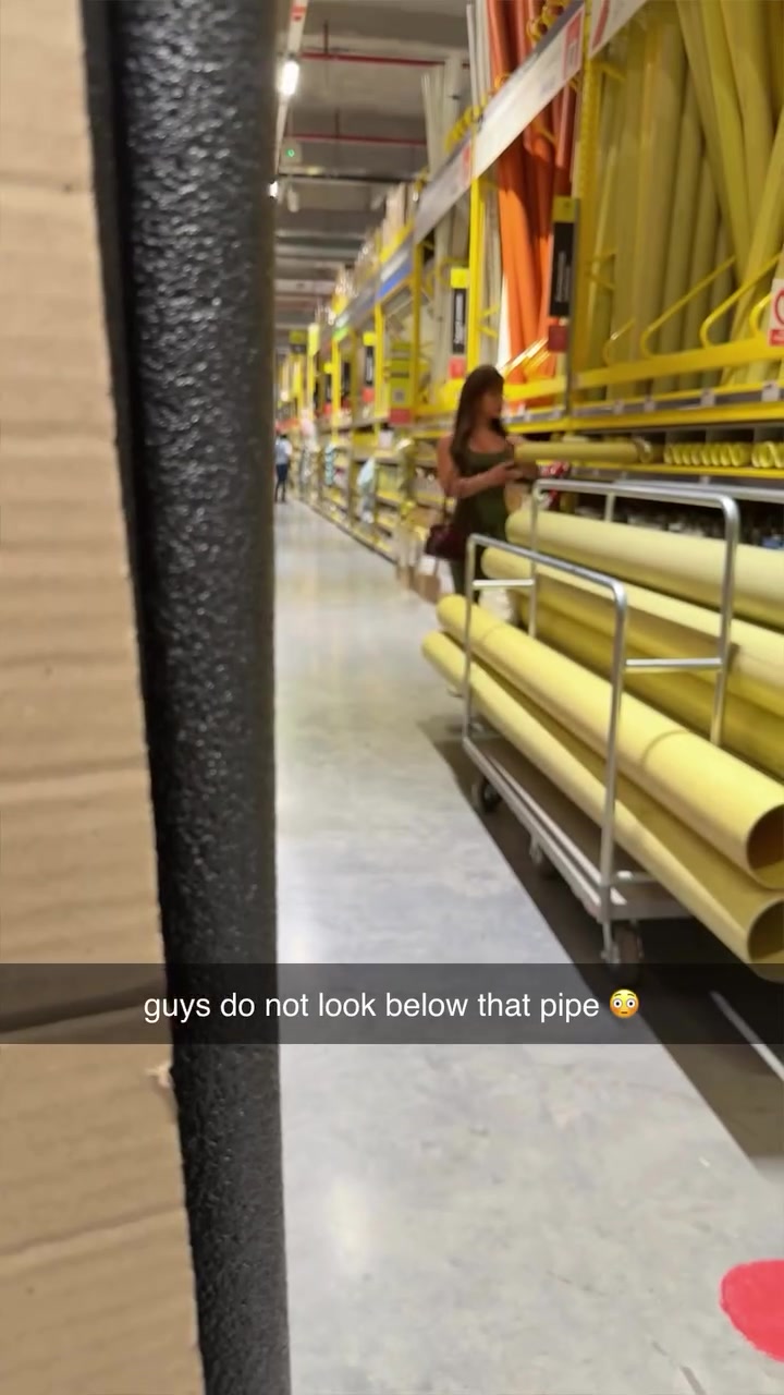 she really walked into the hardware store like that 😂